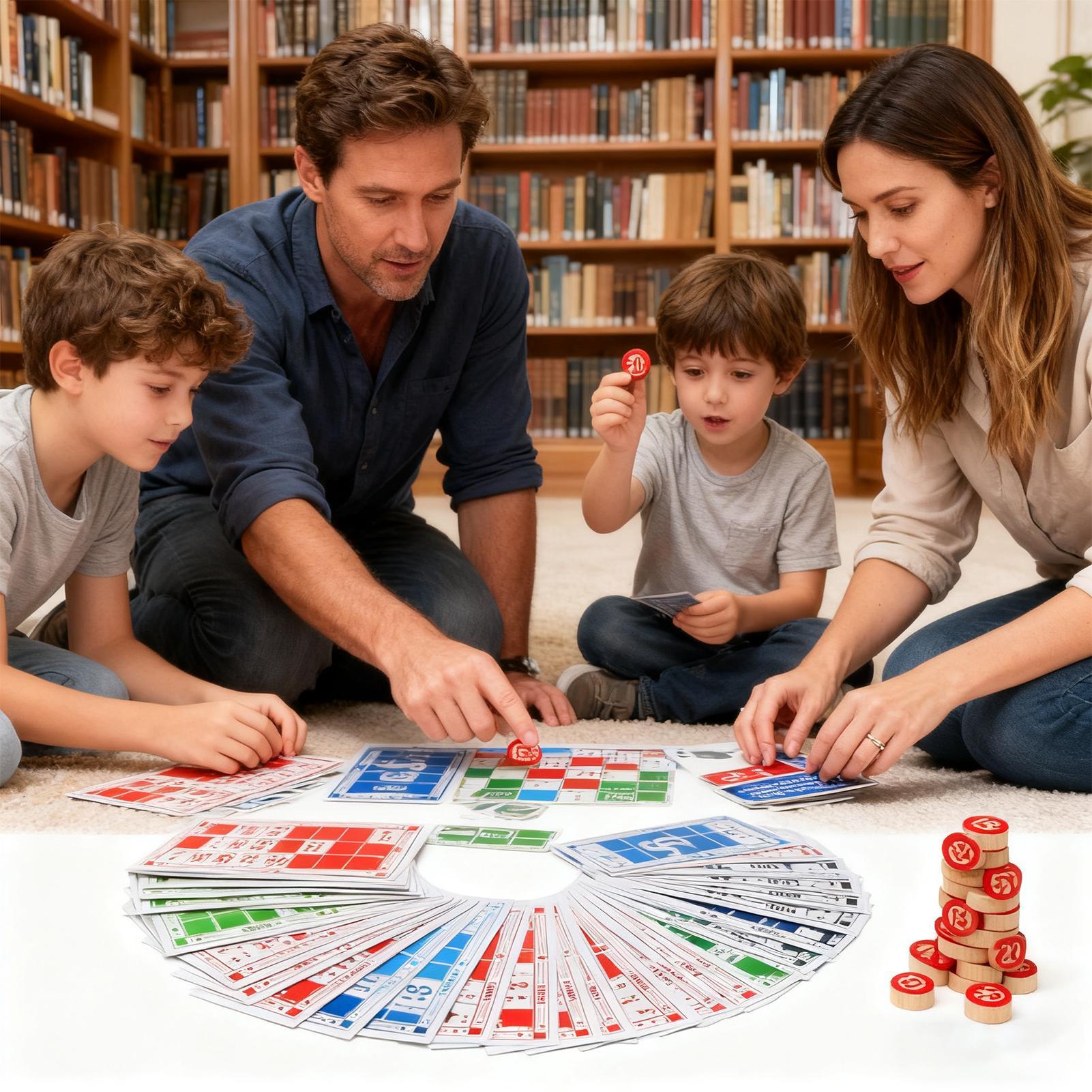 Play Friends Party Games - Conjunto de bingo engraçado vintage brinquedos