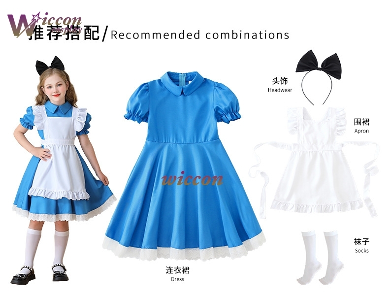 Party Games Alice In Wonderland - Crianças meninas azul alice no país