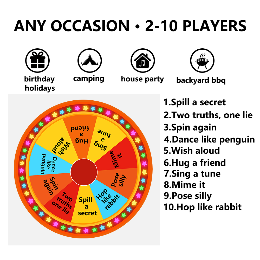 Roda de Prêmios Giratória, Rod - Party Games Spin The Wheel avaliação e preço