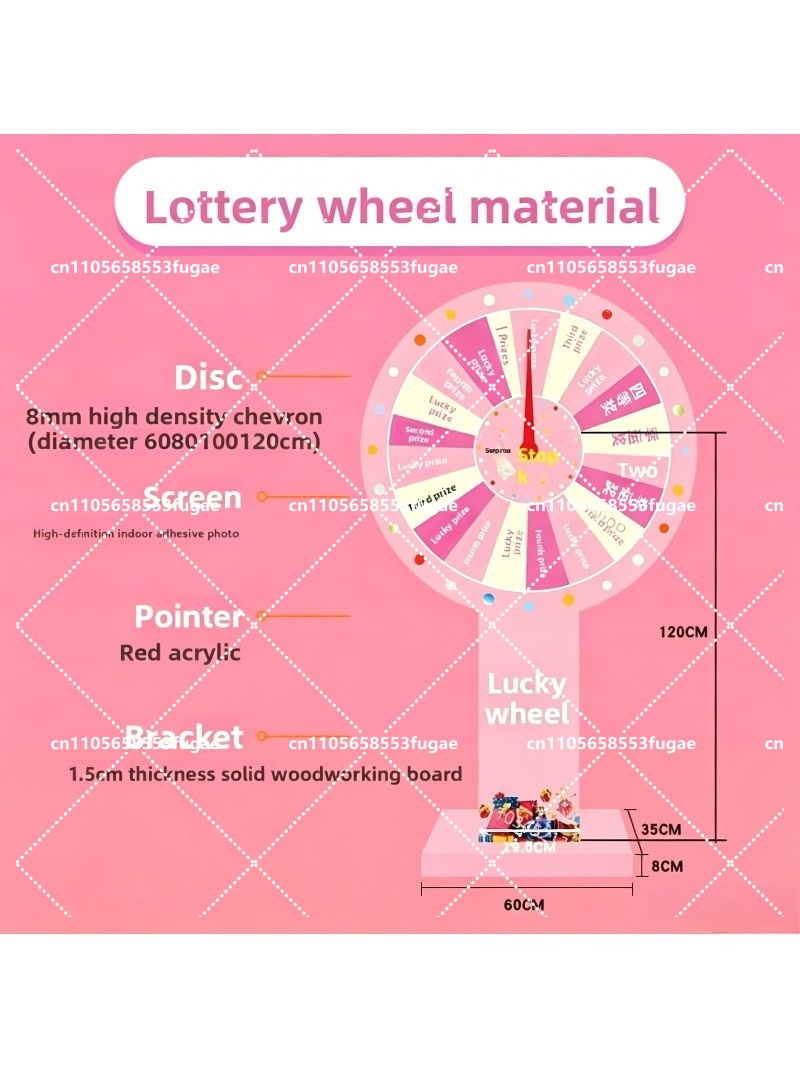 Roda da Sorte Rosa com Estrutu - Party Games Spin The Wheel avaliação e preço