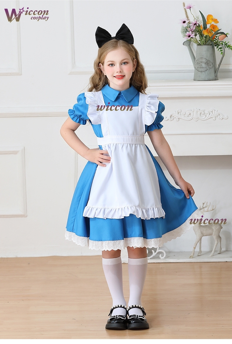 Crianças meninas azul alice no - Party Games Alice In Wonderland avaliação e preço
