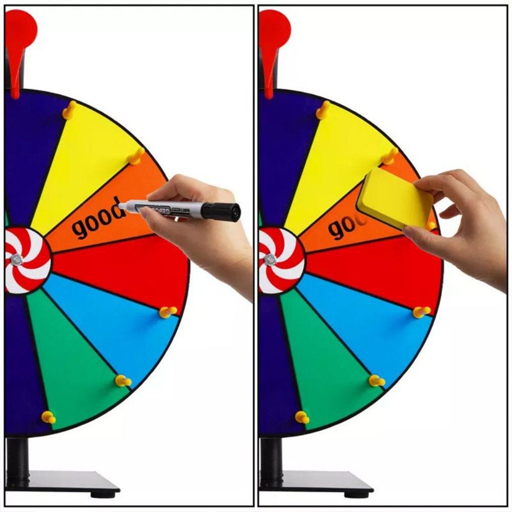 Roda giratória editável montad - Party Games Spin The Wheel avaliação e preço