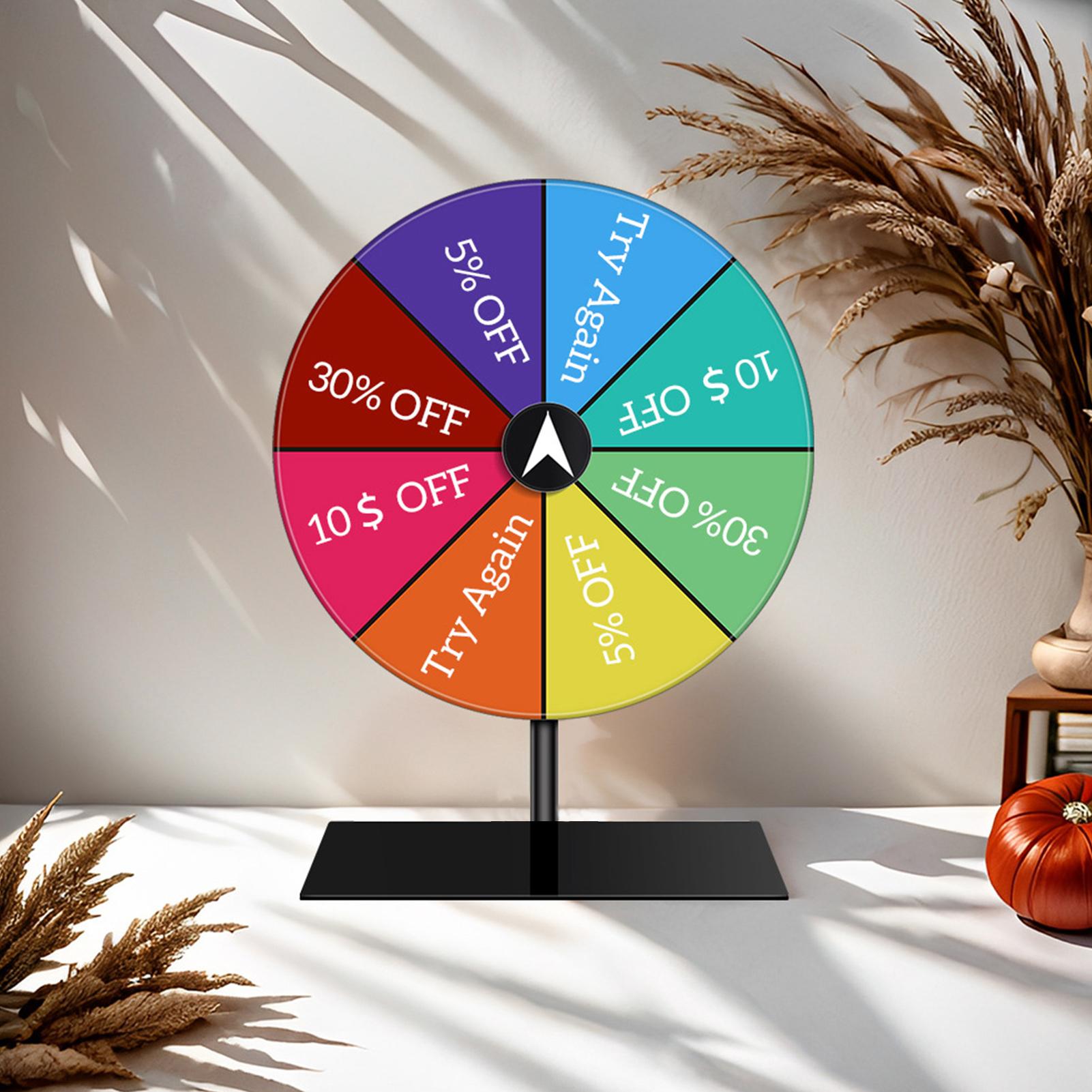Roda de prêmio apagável a seco - Party Games Spin The Wheel avaliação e preço