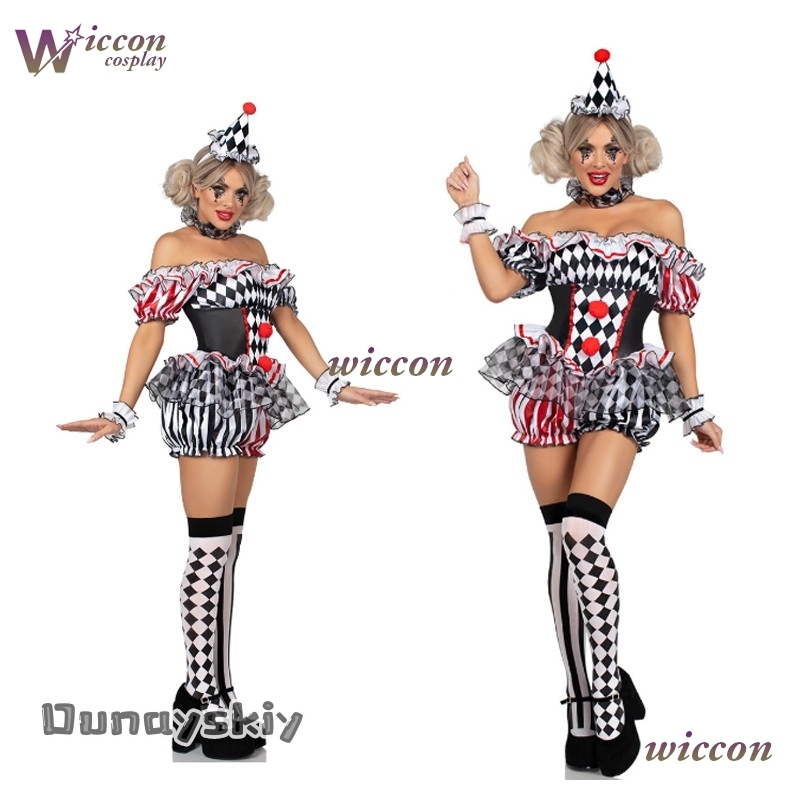 Mulheres palhaço cosplay traje - Party Games Free Online avaliação e preço