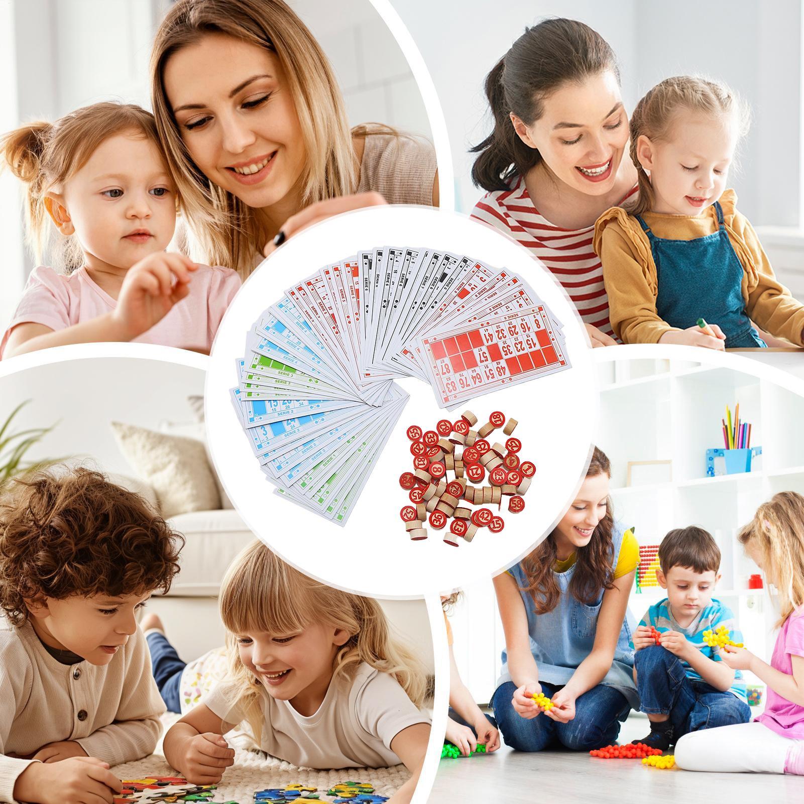Conjunto de bingo de madeira e - Play Friends Party Games avaliação e preço