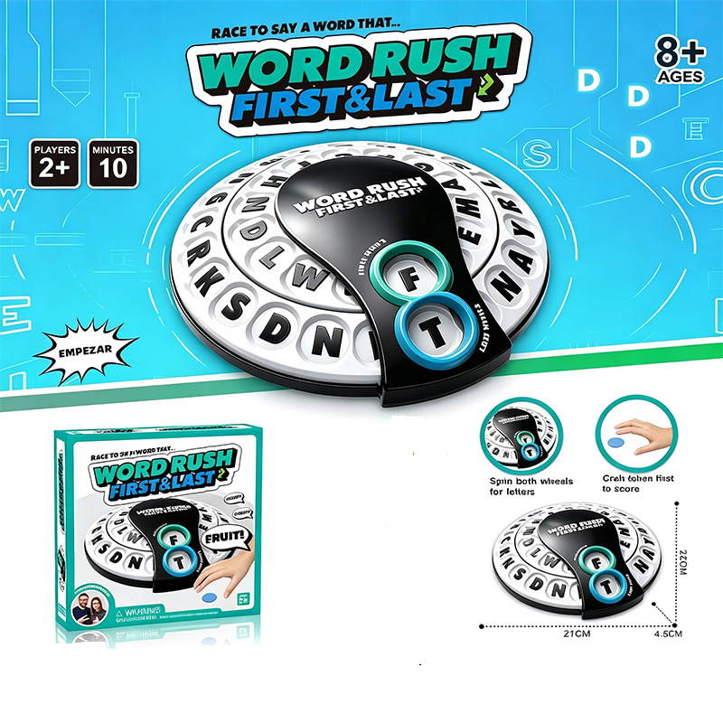 Jogo de Letras Word Rush, Jogo - Party Games Spin The Wheel avaliação e preço